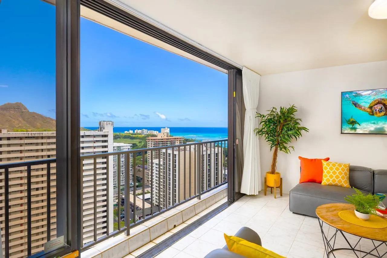 הונולולו Chic Condo Near Waikiki Beach - Free Parking! 0*,  ארצות הברית